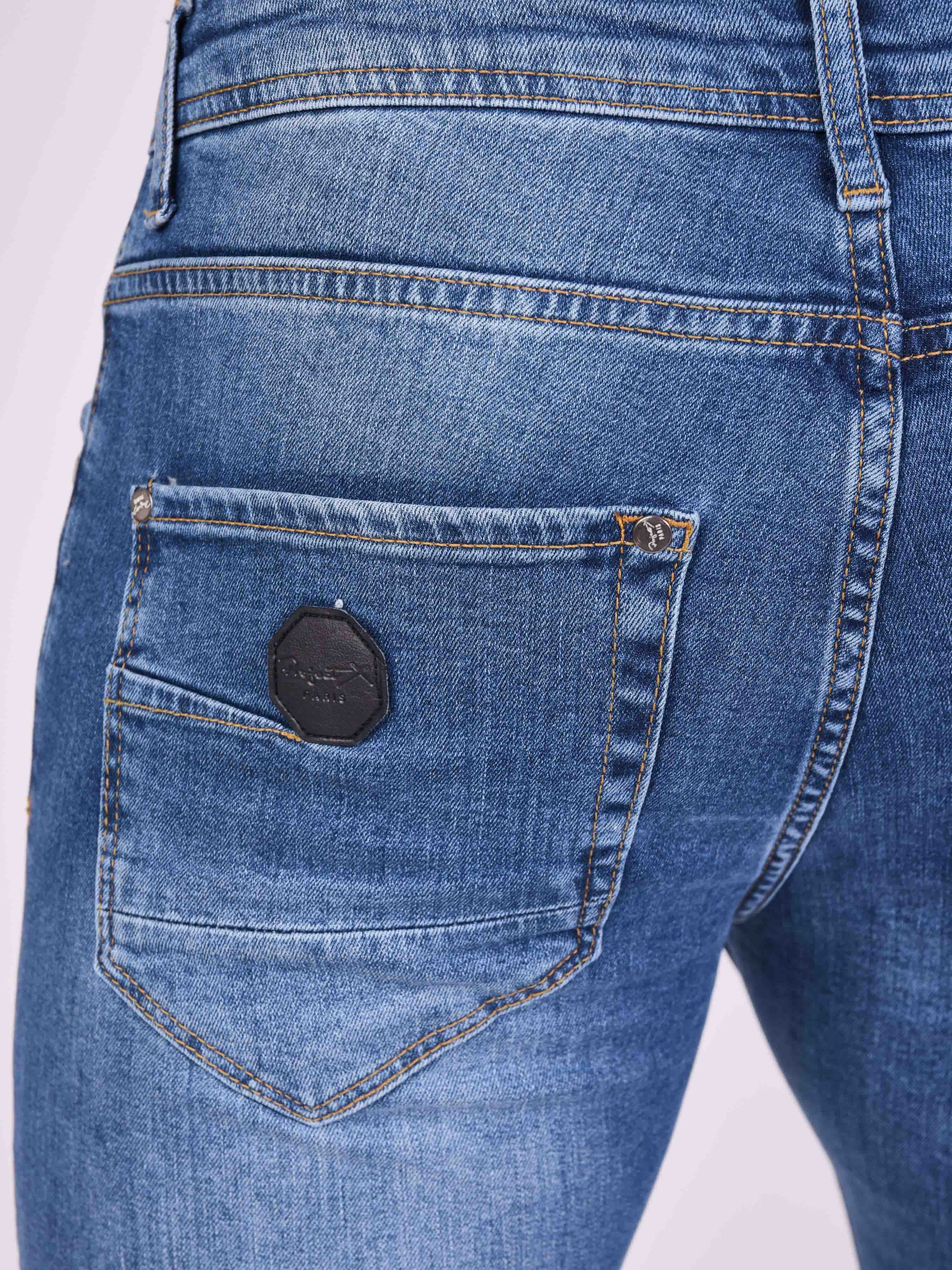 Skinny jeans with worn effect-5