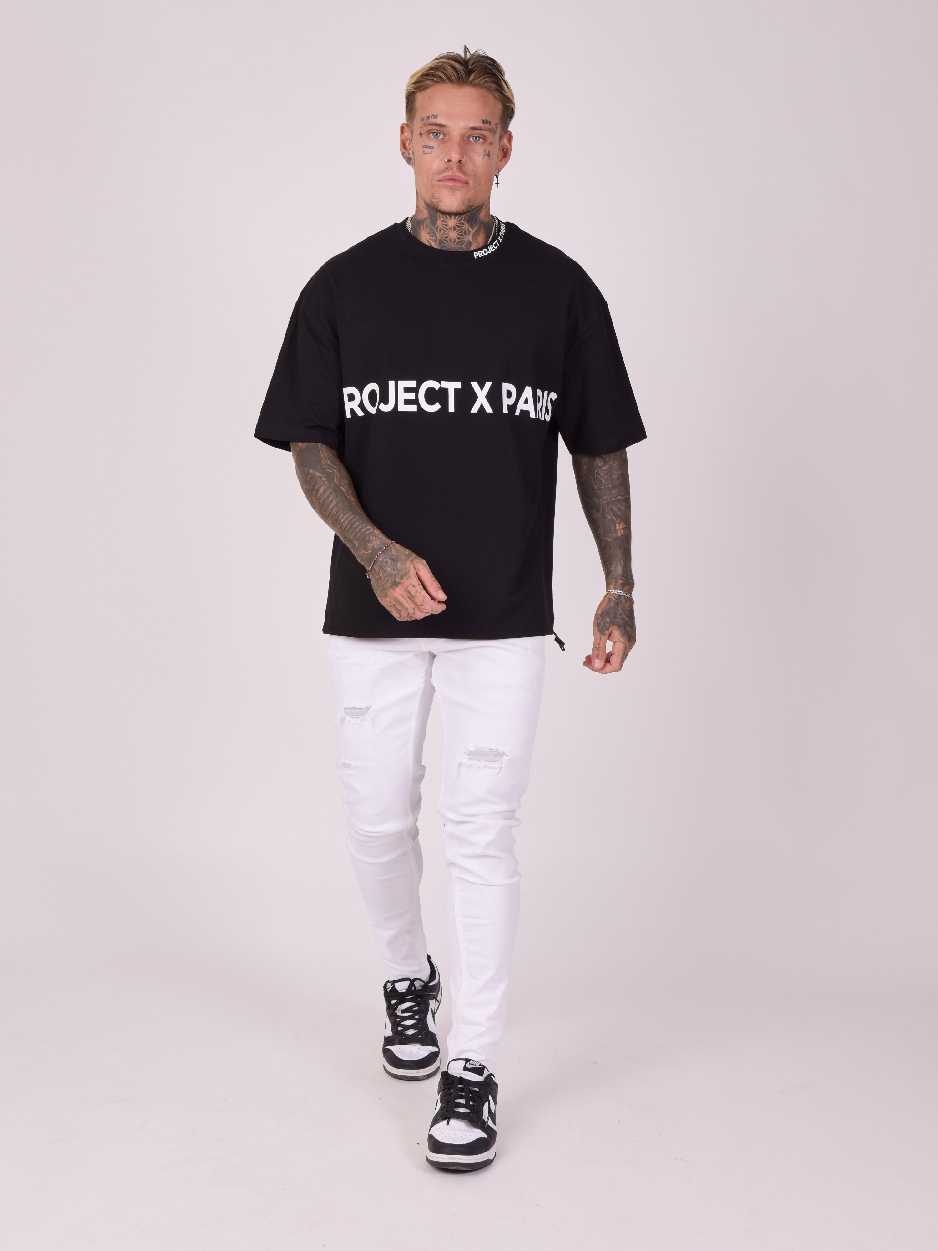 Skinny jeans with worn effect-5