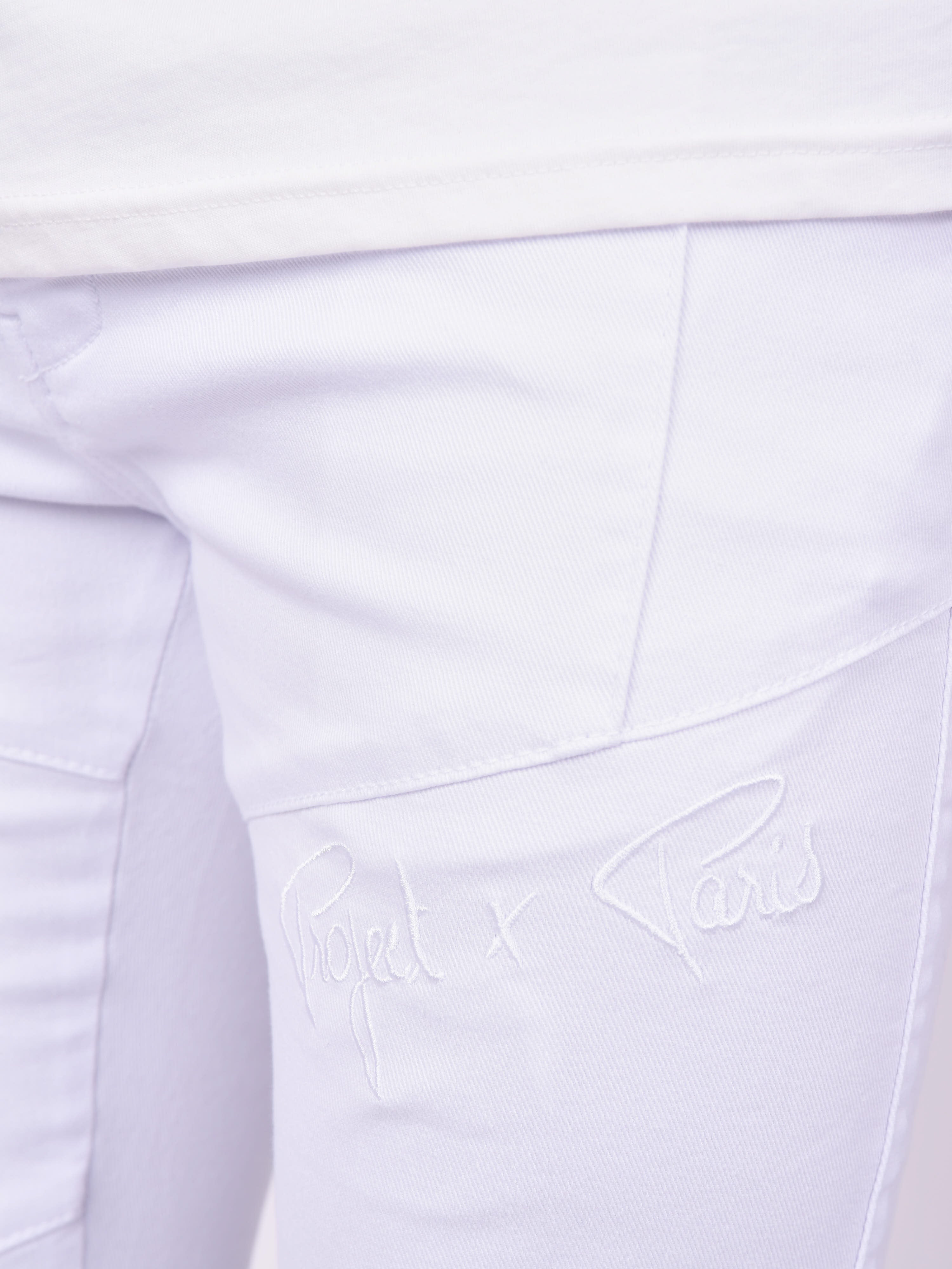 Skinny basic broek met zichtbare naden-4