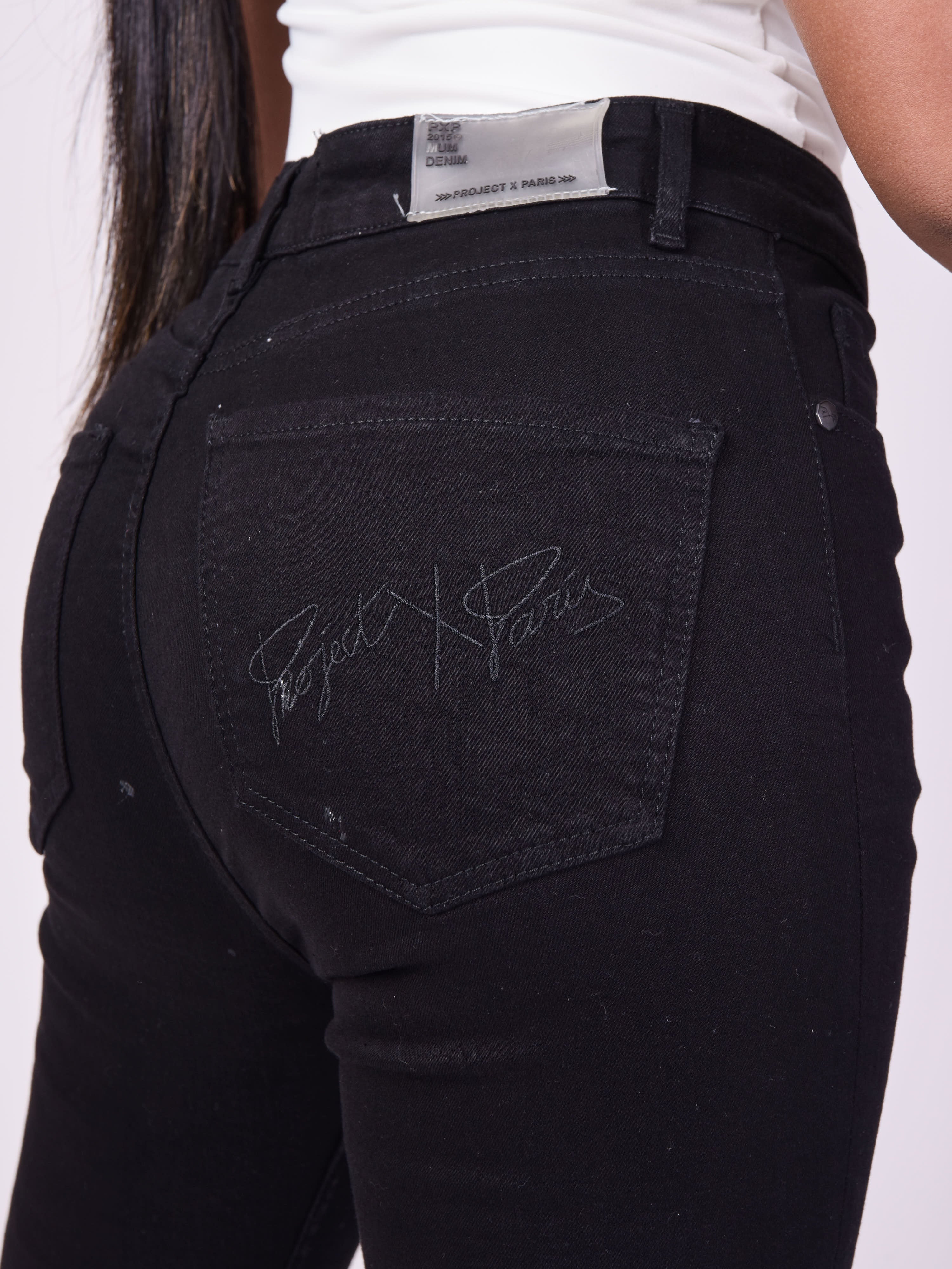 Jeans slim basic nero-5