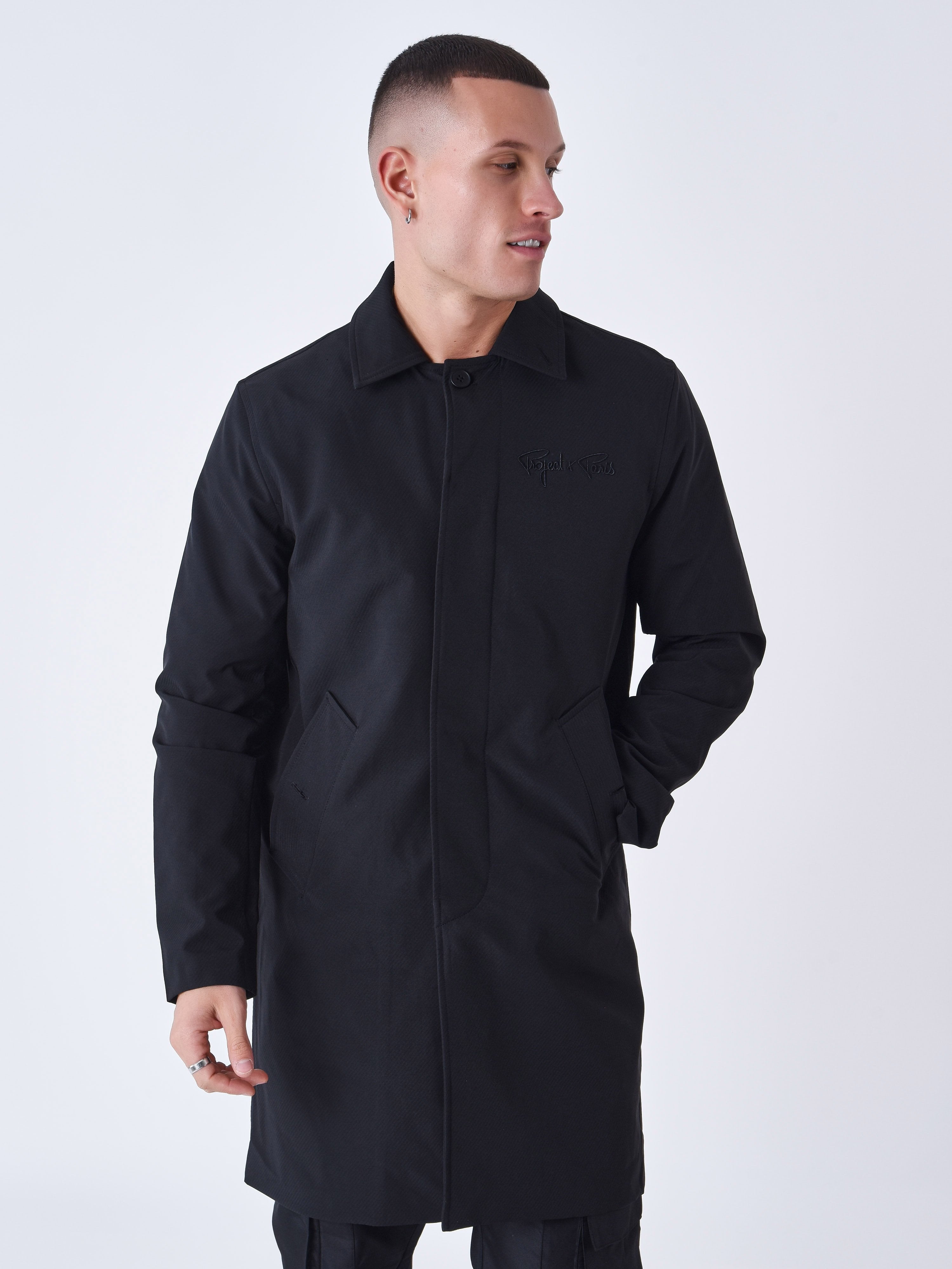 Trenchcoat cotelé-1