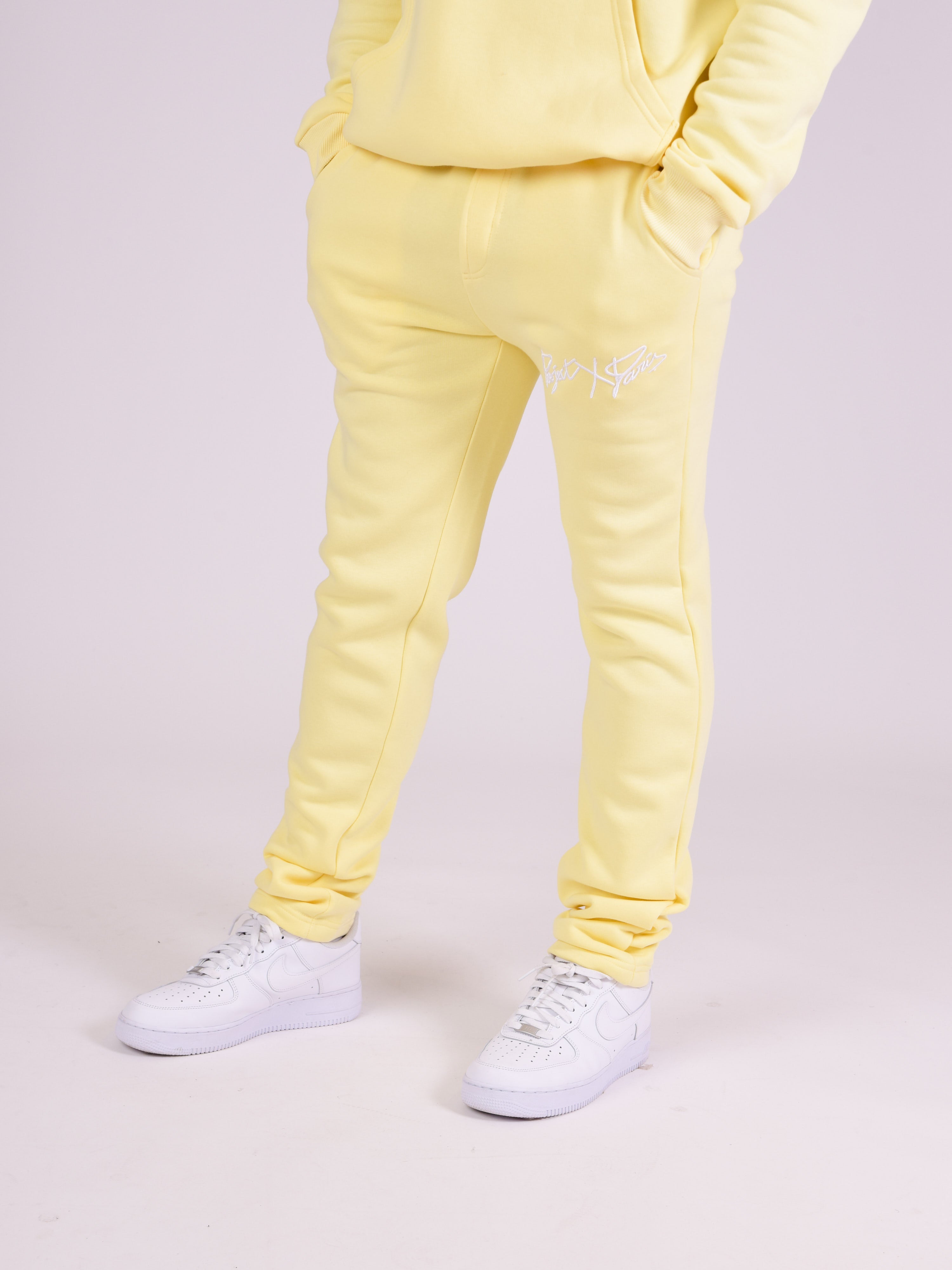 Pantaloni da jogging basic con logo ricamato completo-3