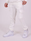 Cargo joggebukse med logo i preget relieff