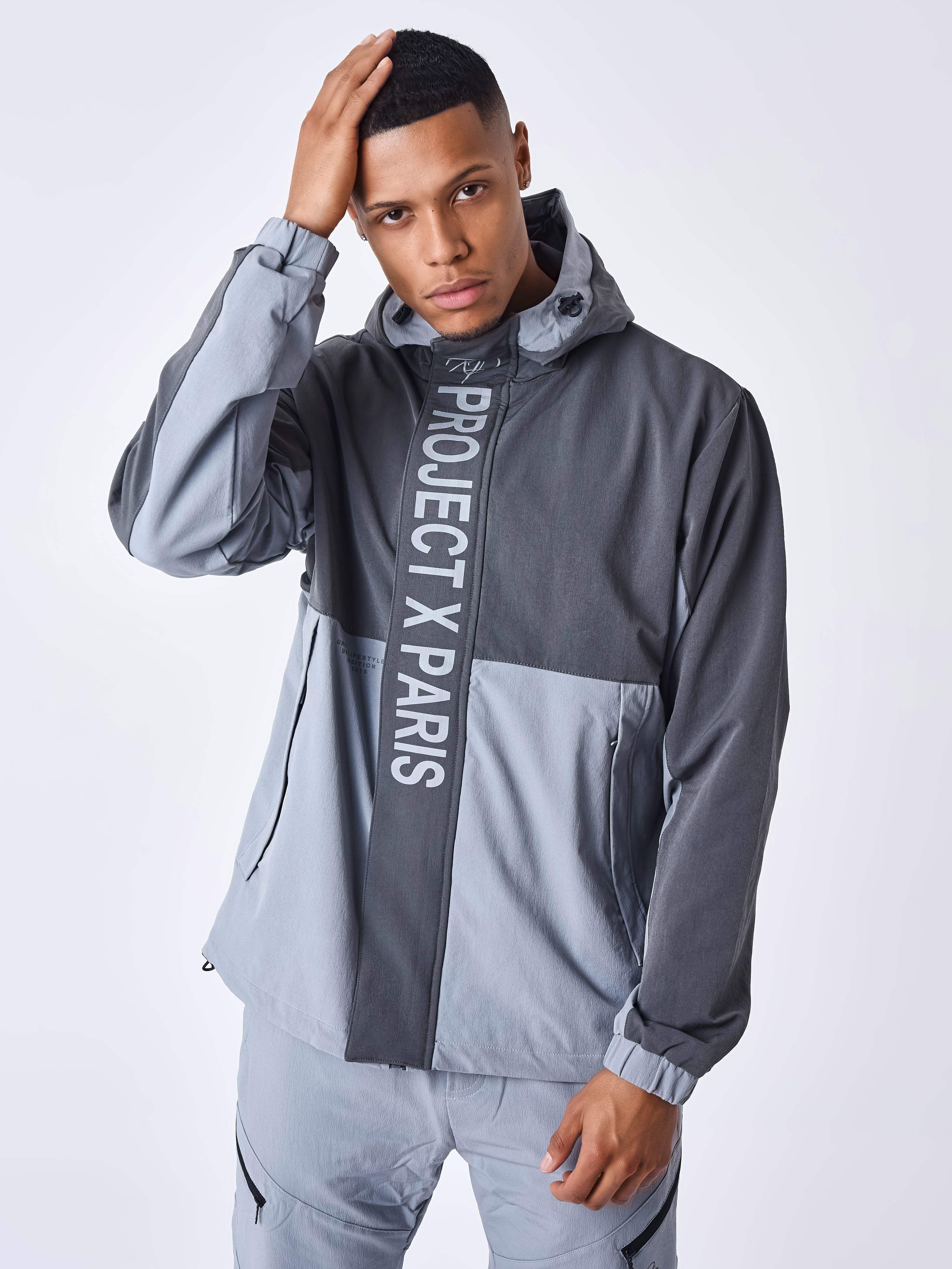 Veste à Capuche colorblock-1