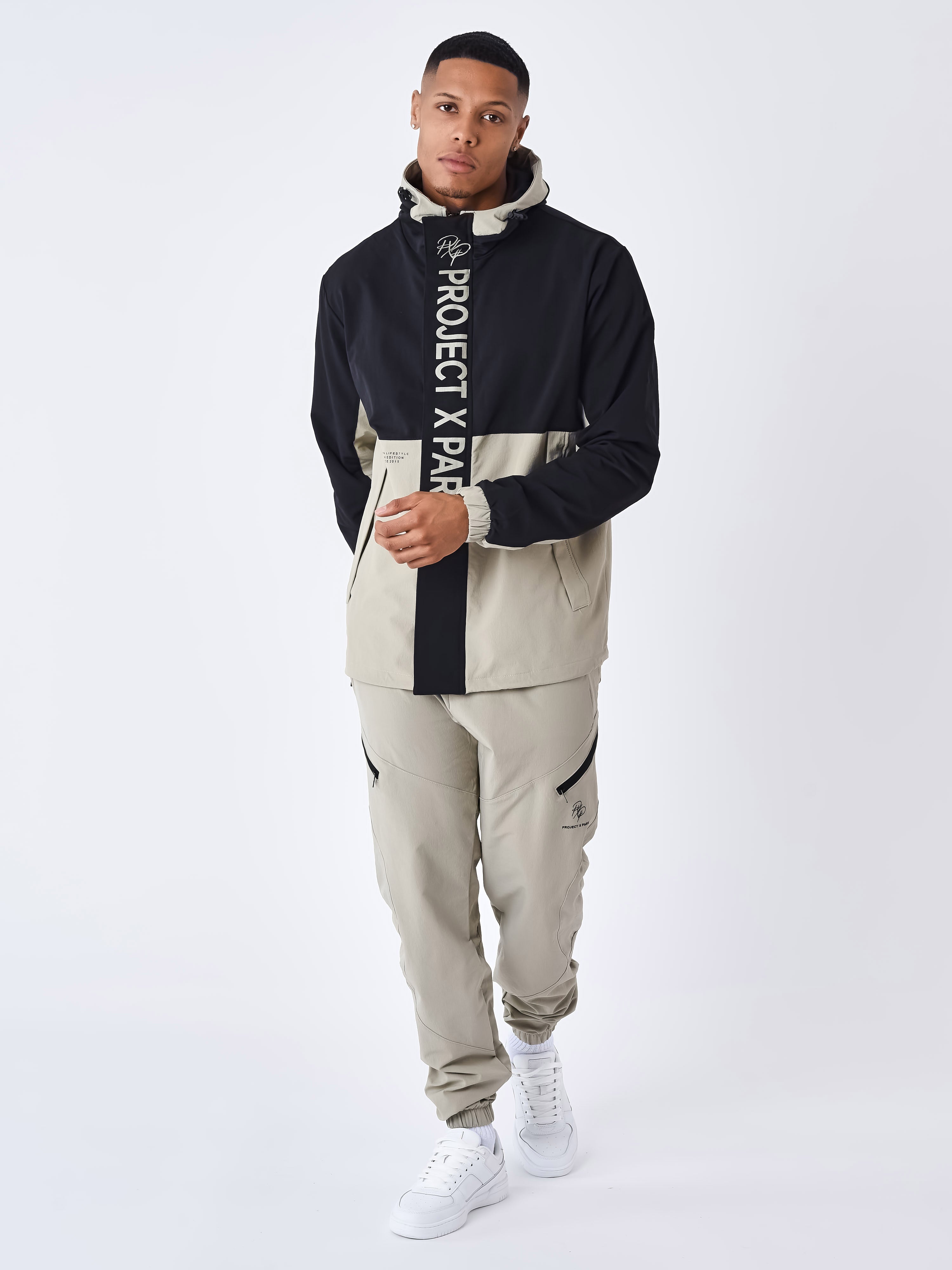 Colorblock hooded jacket – PXP