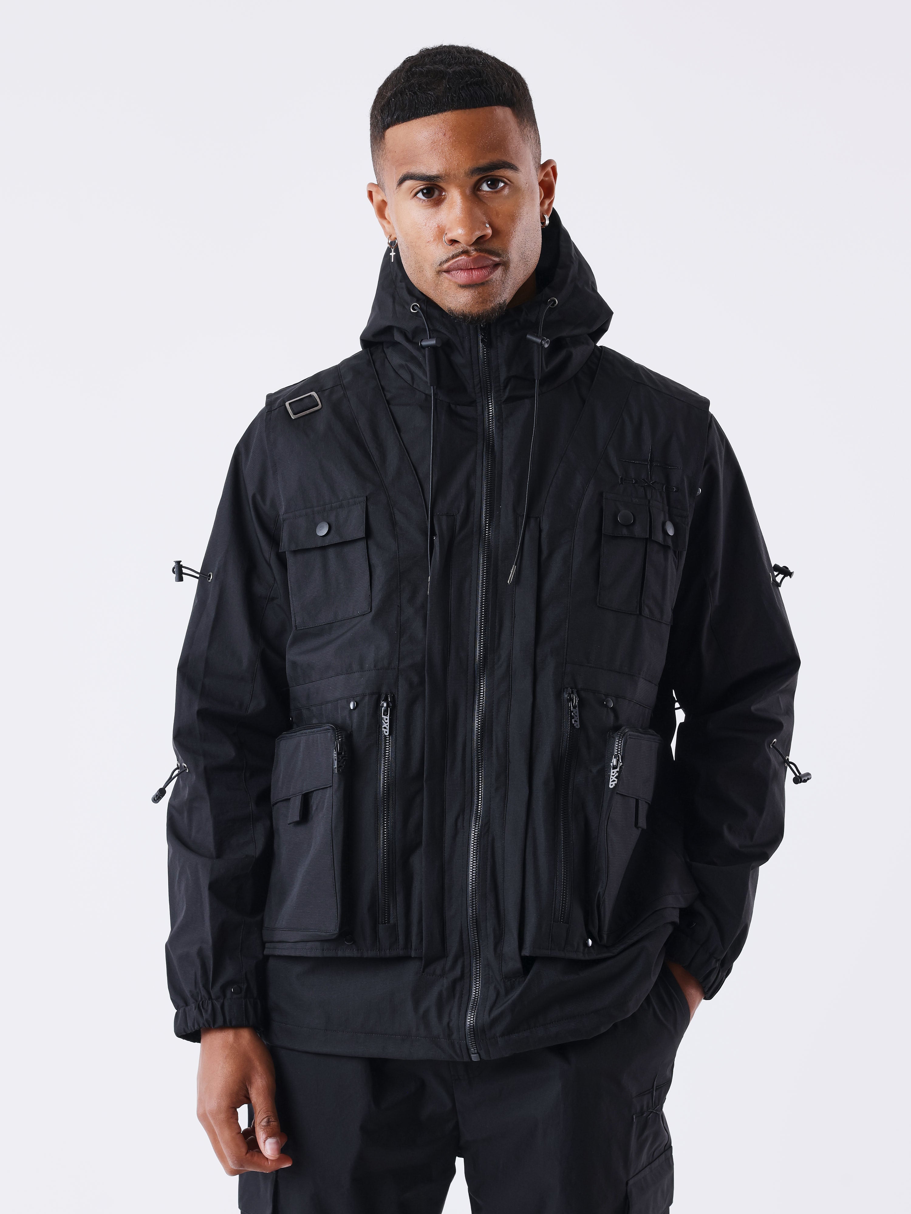 veste-a-capuche-technique-collaboration-kalash-noir