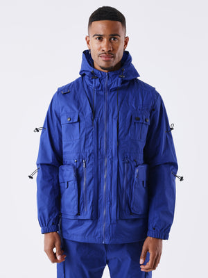 veste-a-capuche-technique-collaboration-kalash-bleu-electrique-modelshot