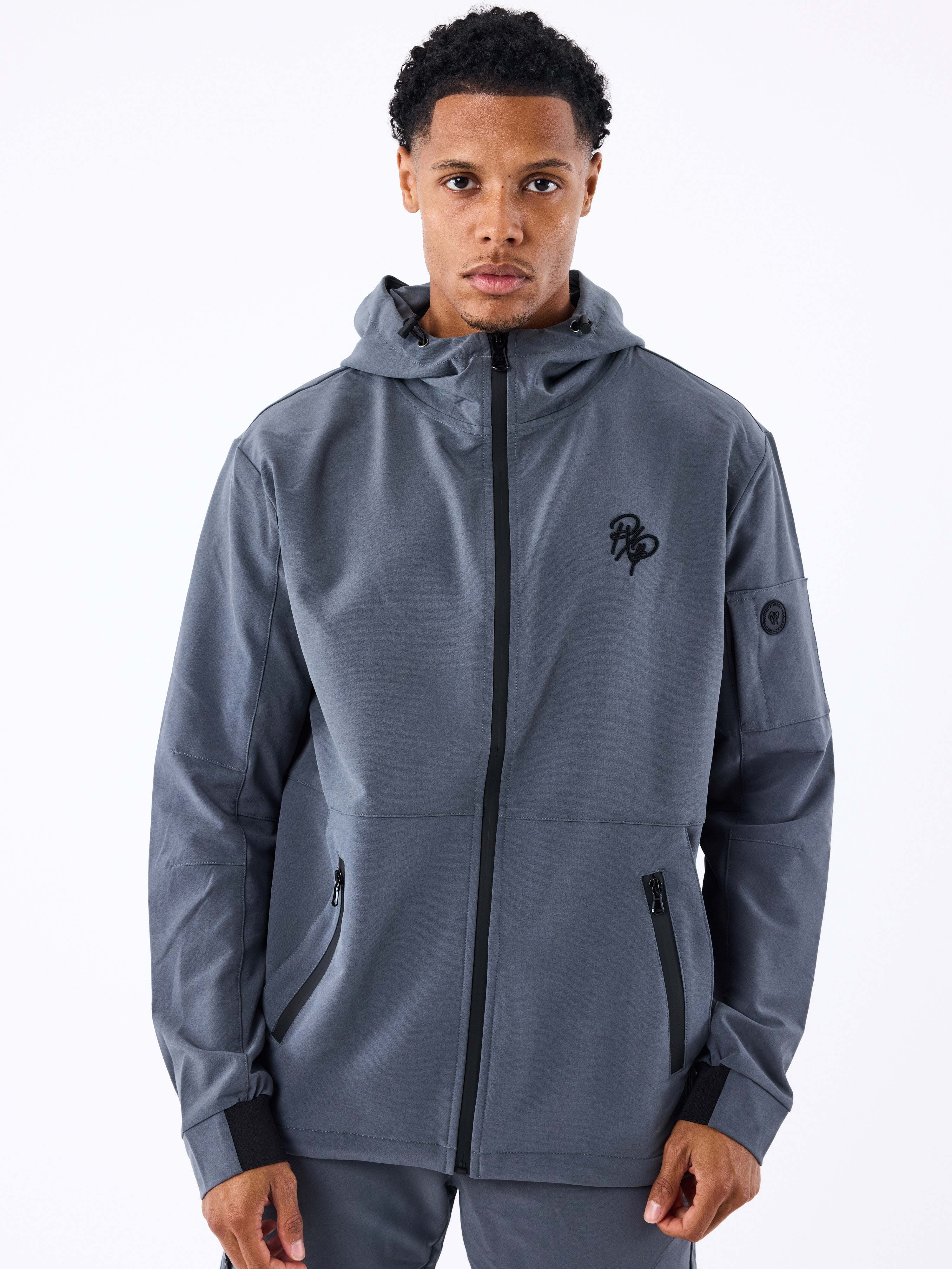 Technical hooded jacket-1