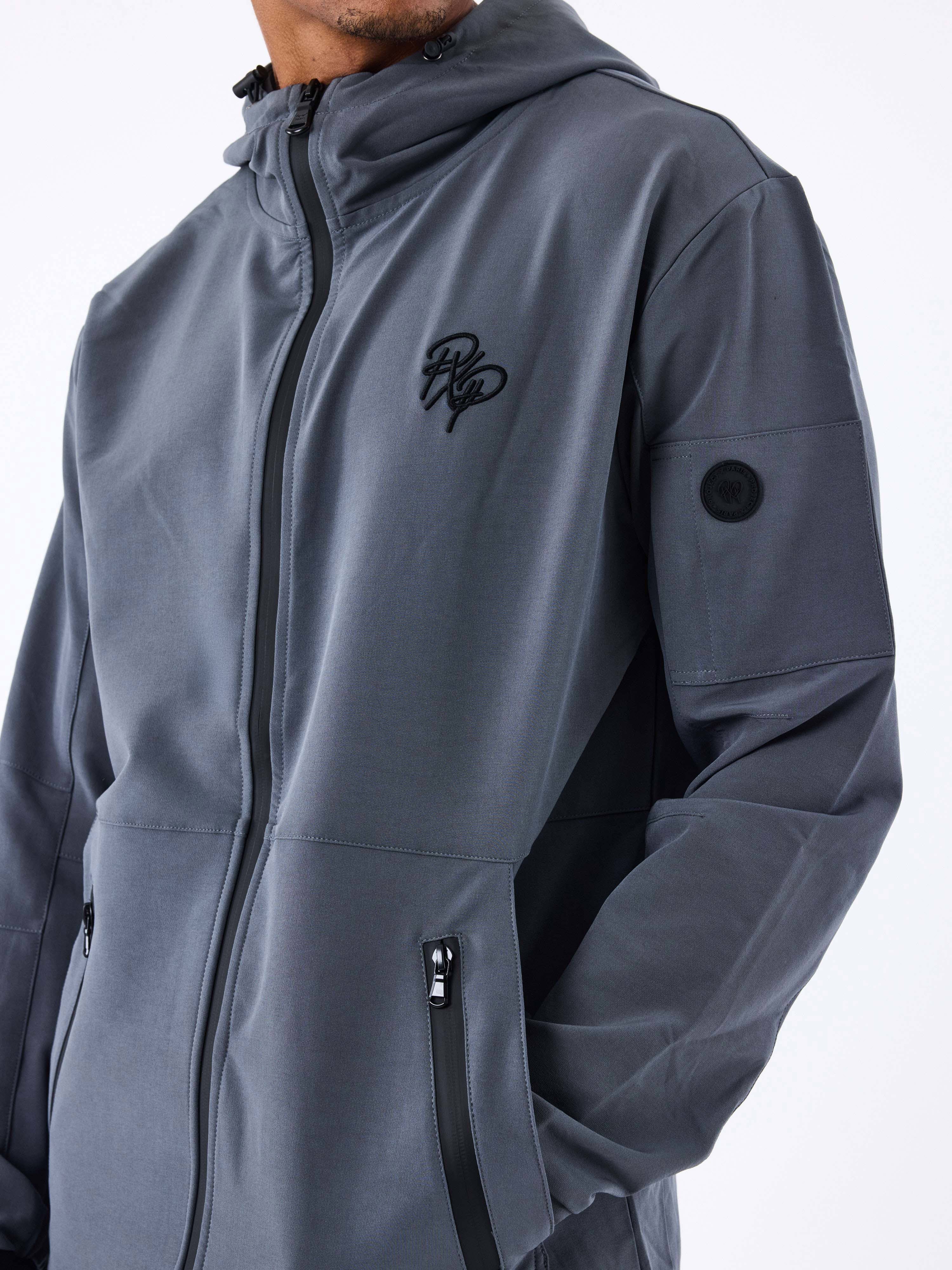 Technical hooded jacket-5