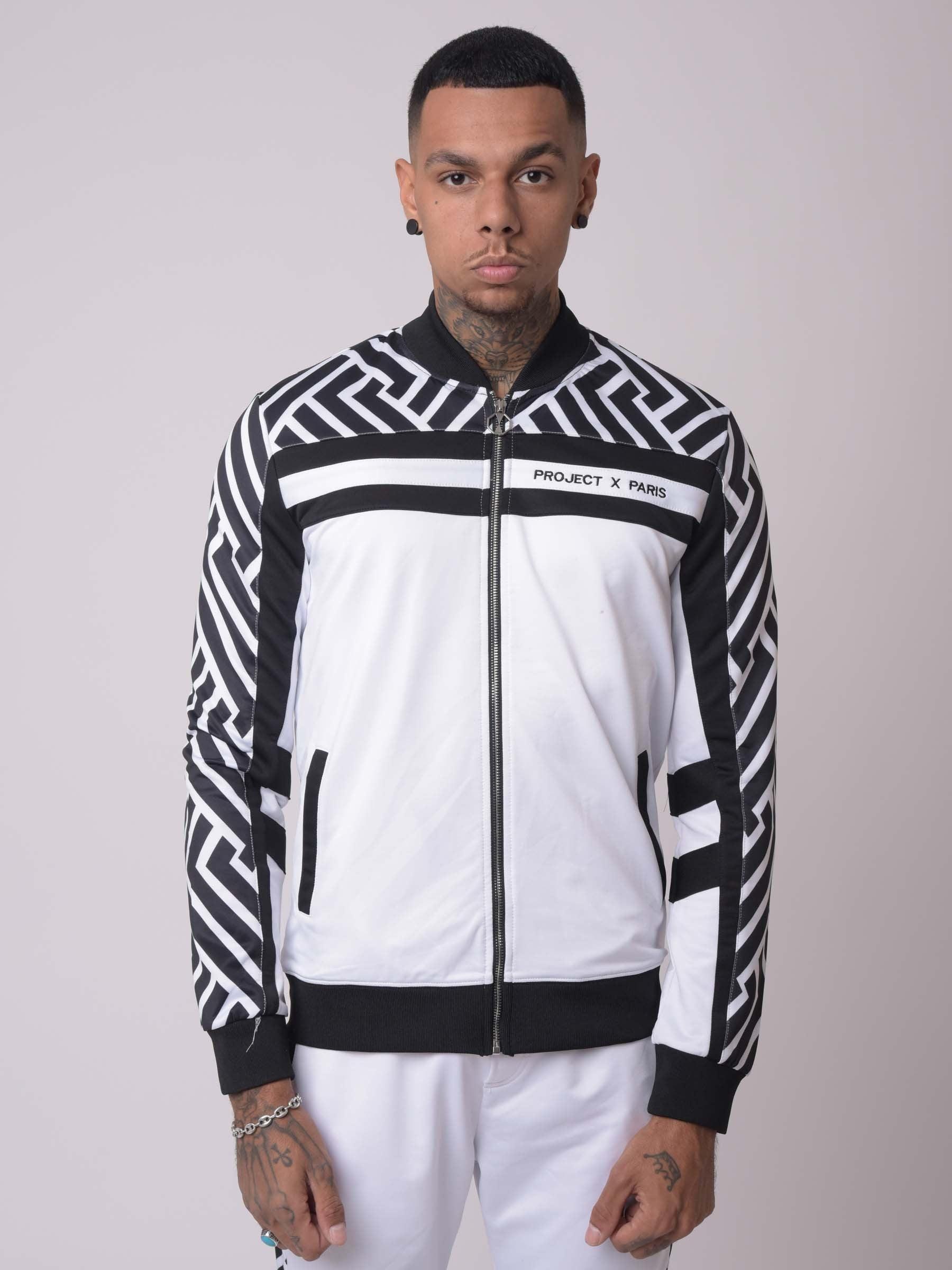veste-col-teddy-imprime-graphique-2030060-noir