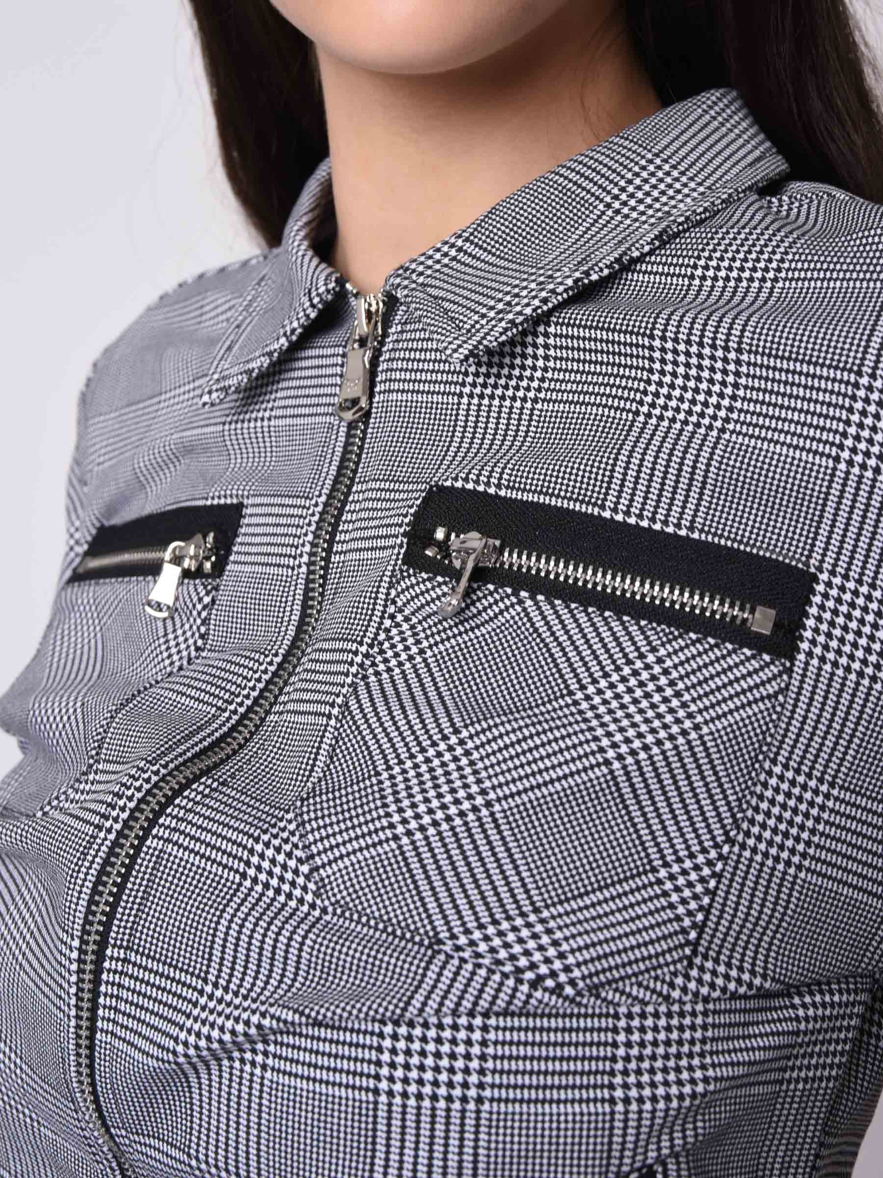 veste-courte-a-carreaux-a-zips-f193060-noir