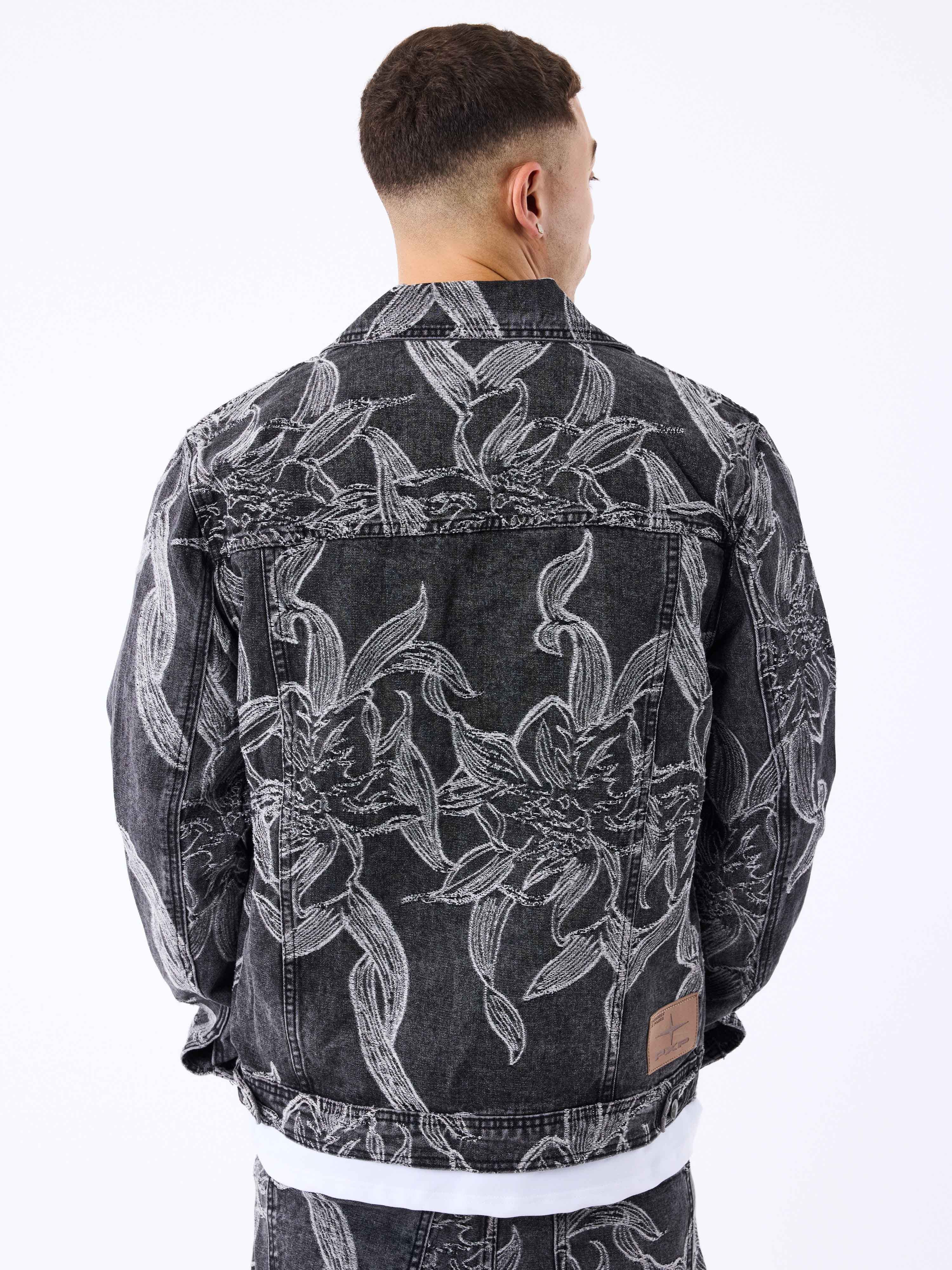 veste-en-denim-a-motif-floral-gris