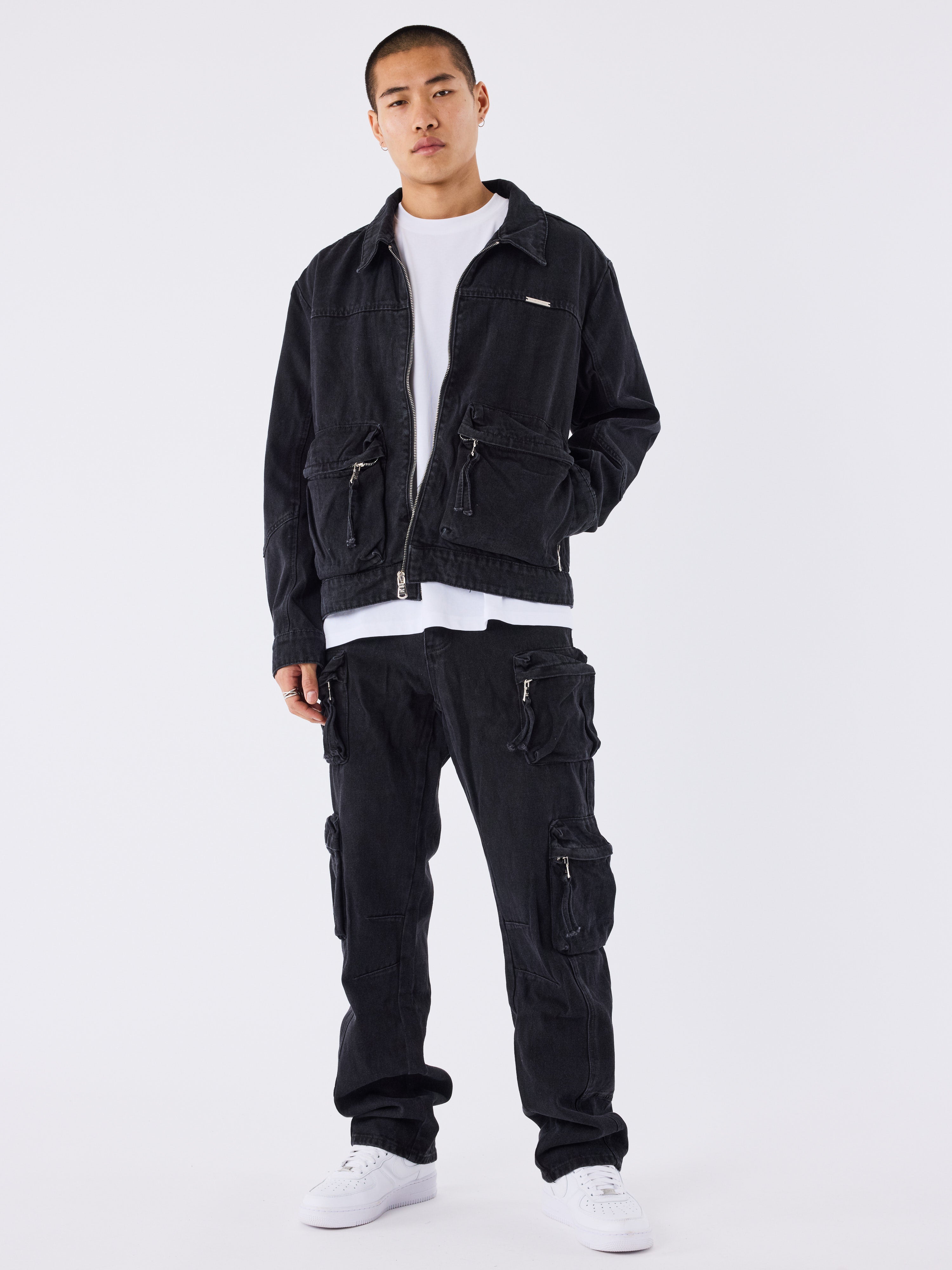 Raw Denim Workwear Jacke-3