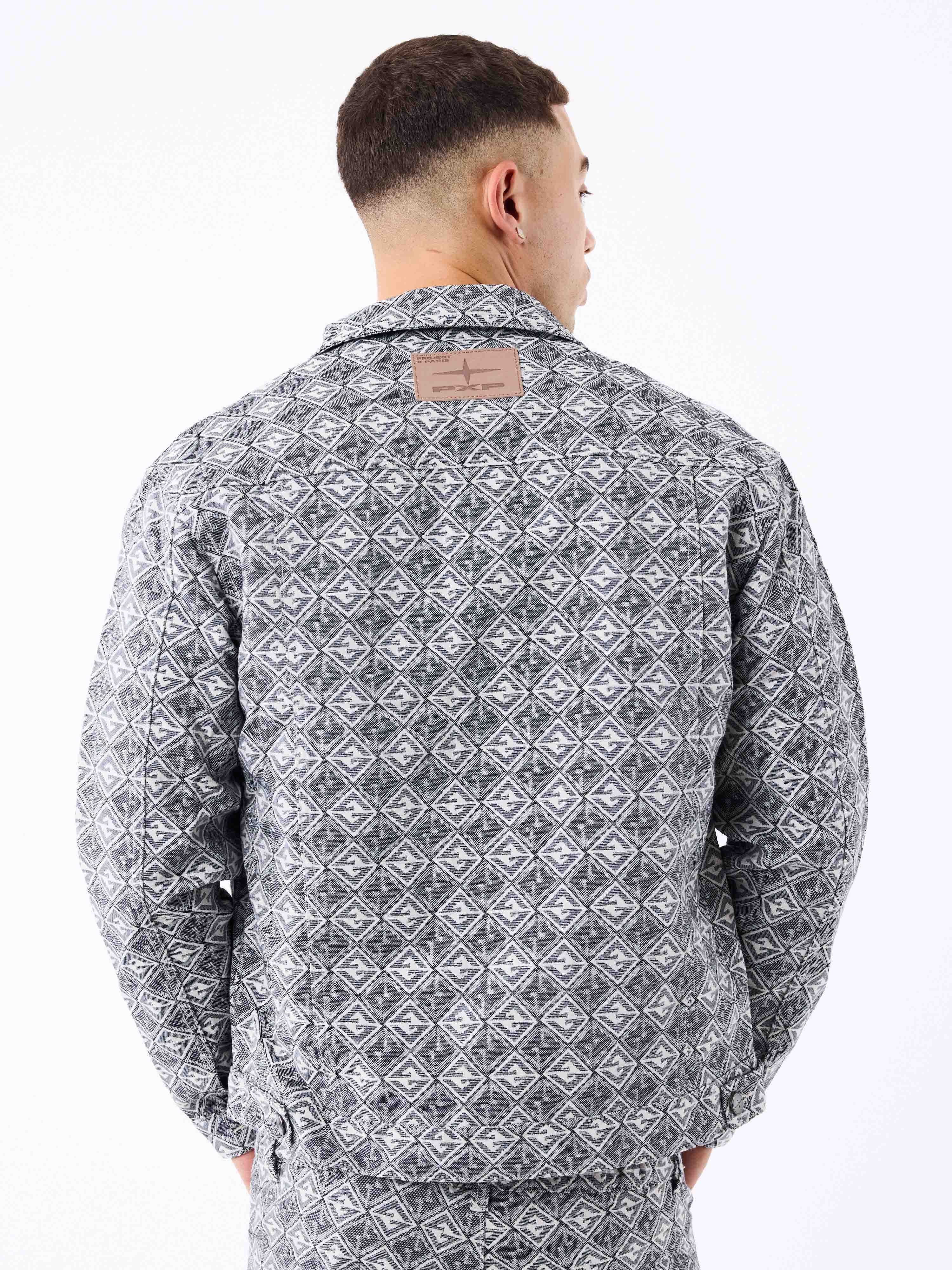 veste-en-toile-a-motif-geometrique-noir