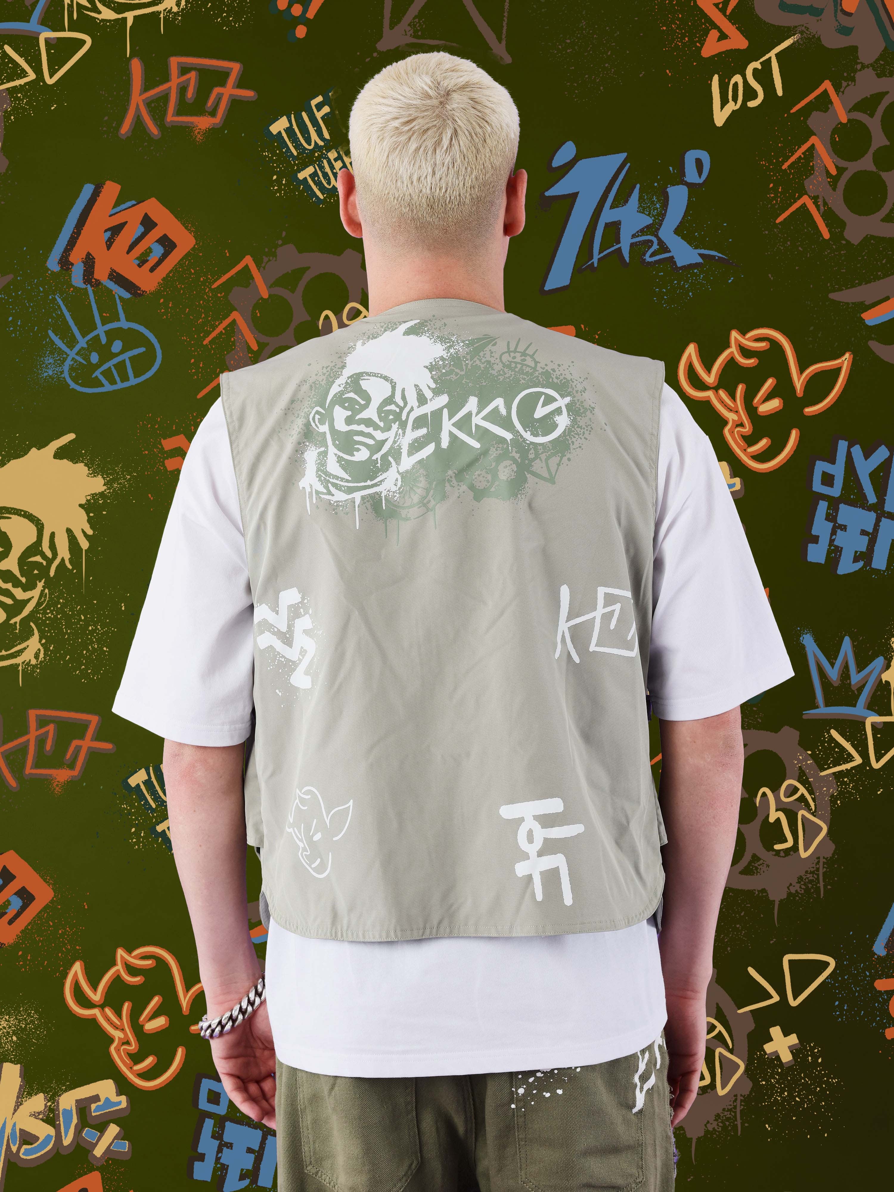 Arcane sleeveless vest jacket - Ekko-3