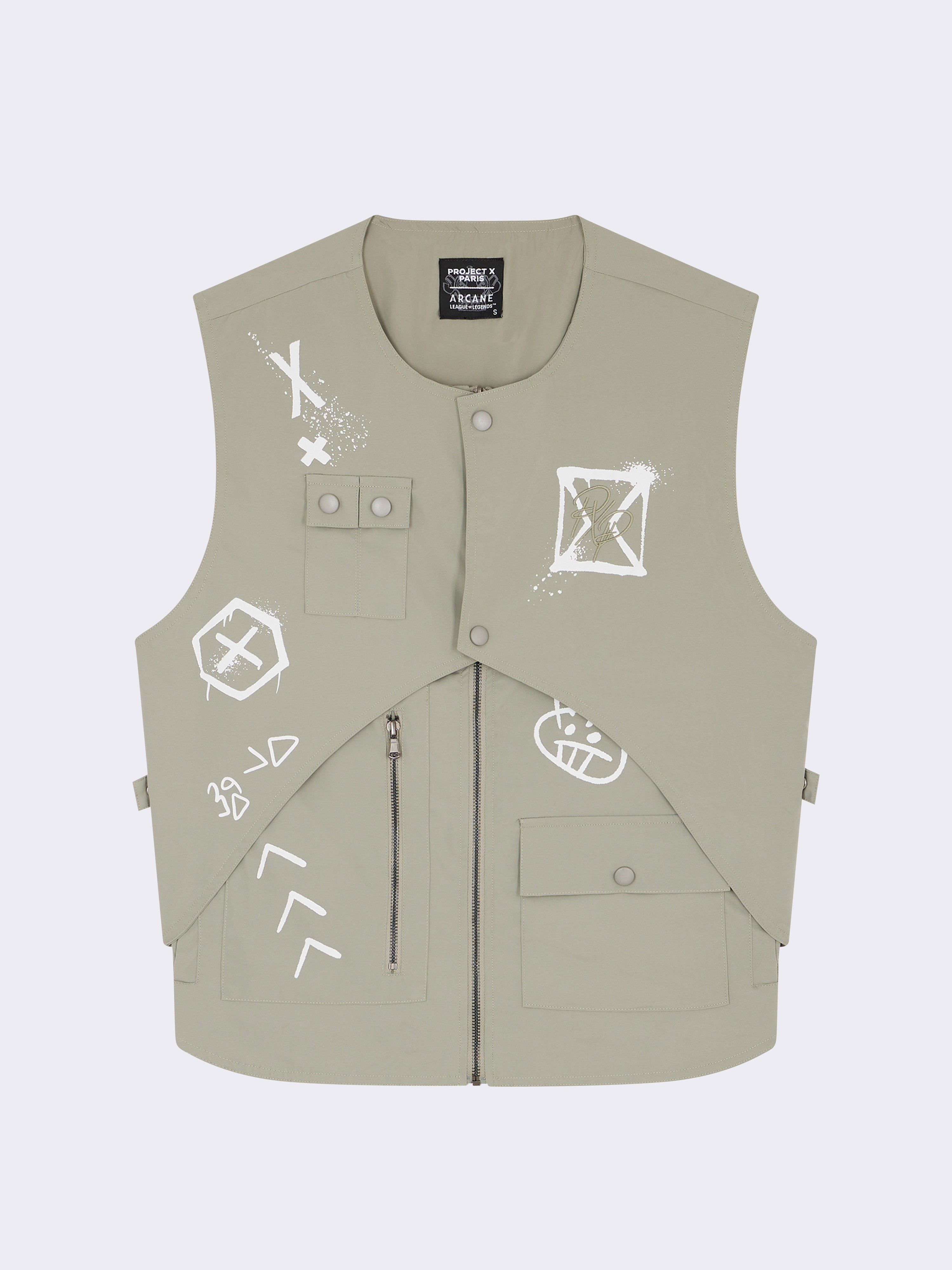 Arcane sleeveless vest jacket - Ekko-6