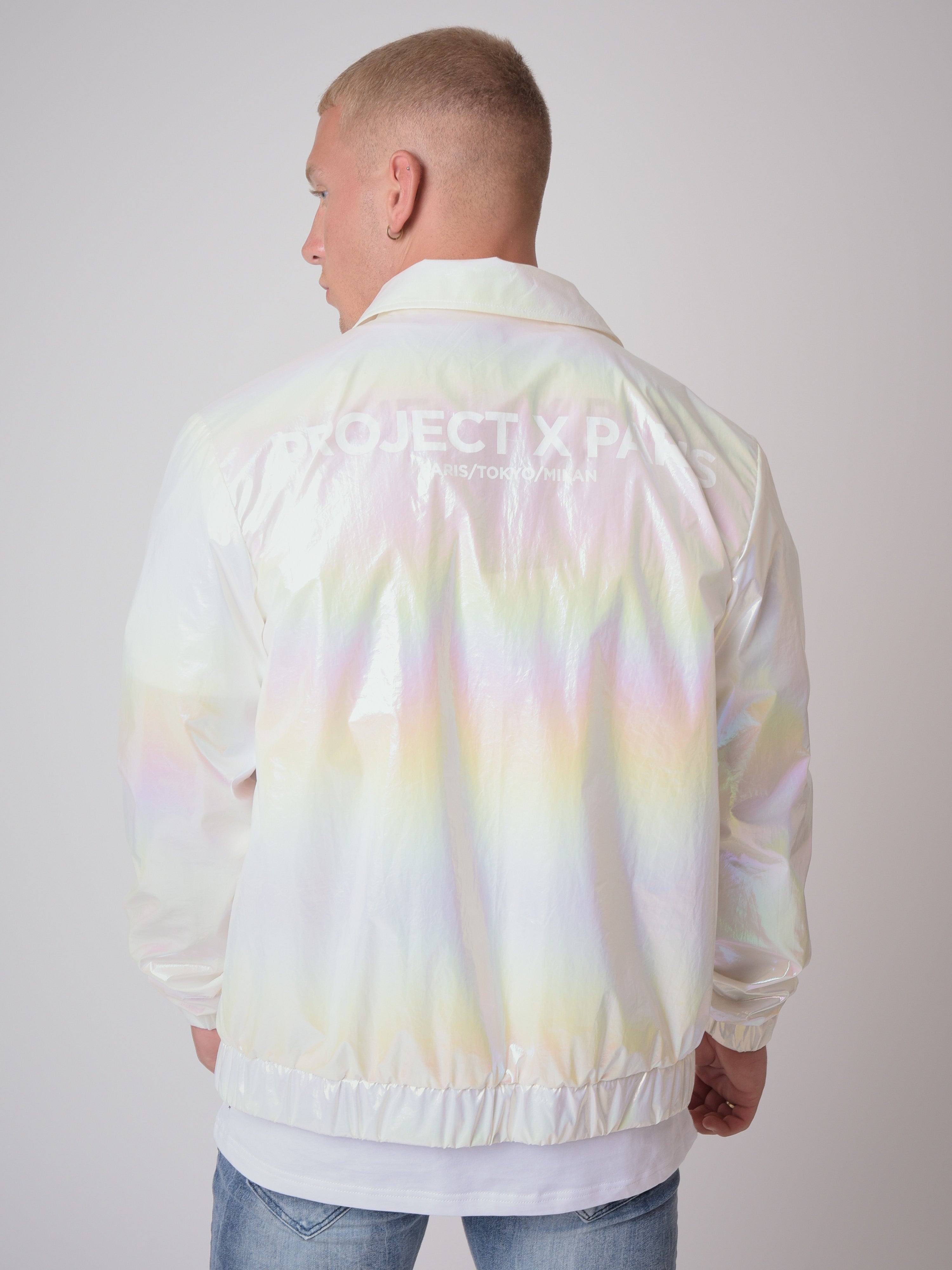Iridescent fabric jacket-5