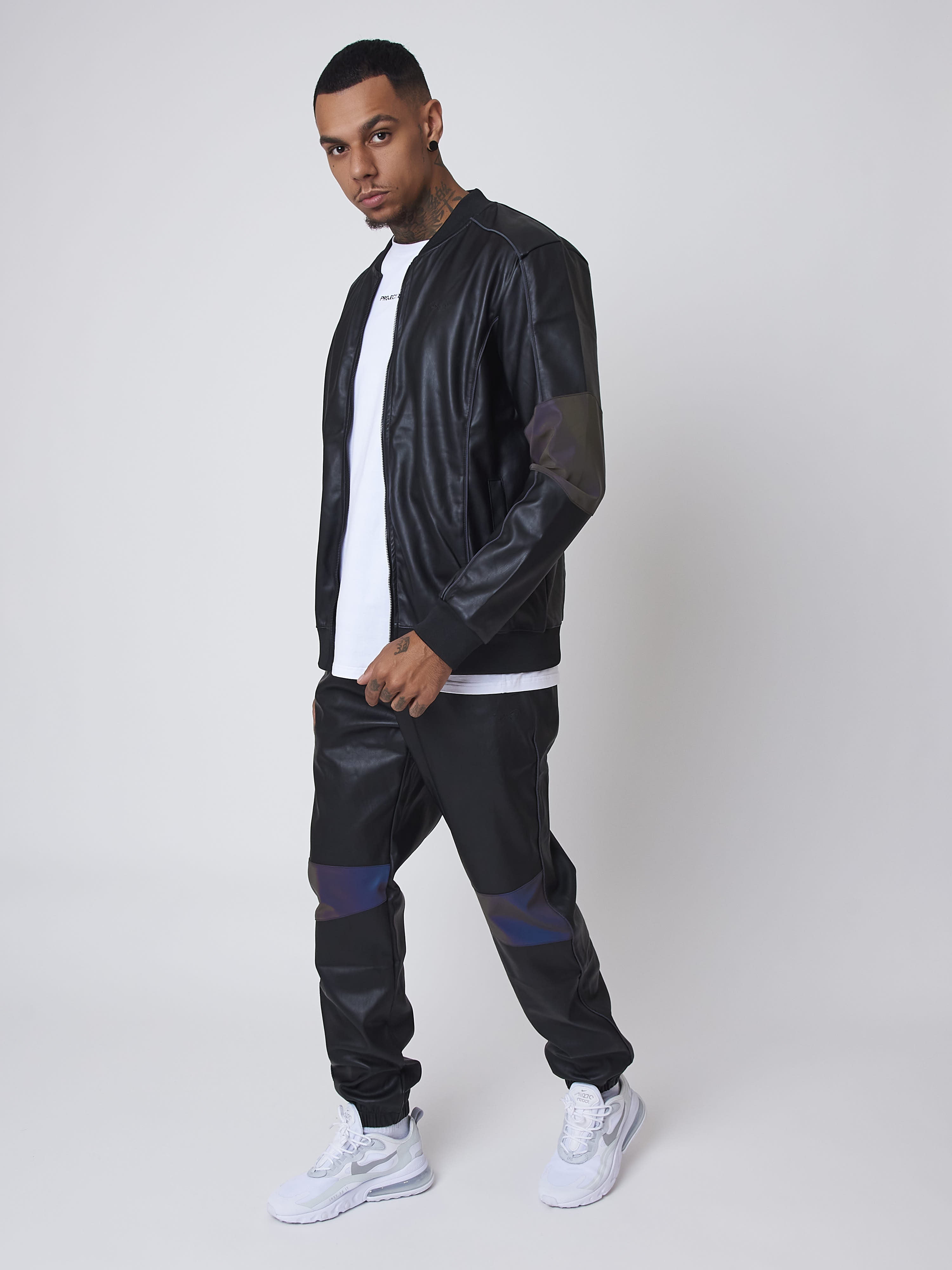 veste-simili-cuir-avec-empiecement-reflechissant-2030087-1-noir