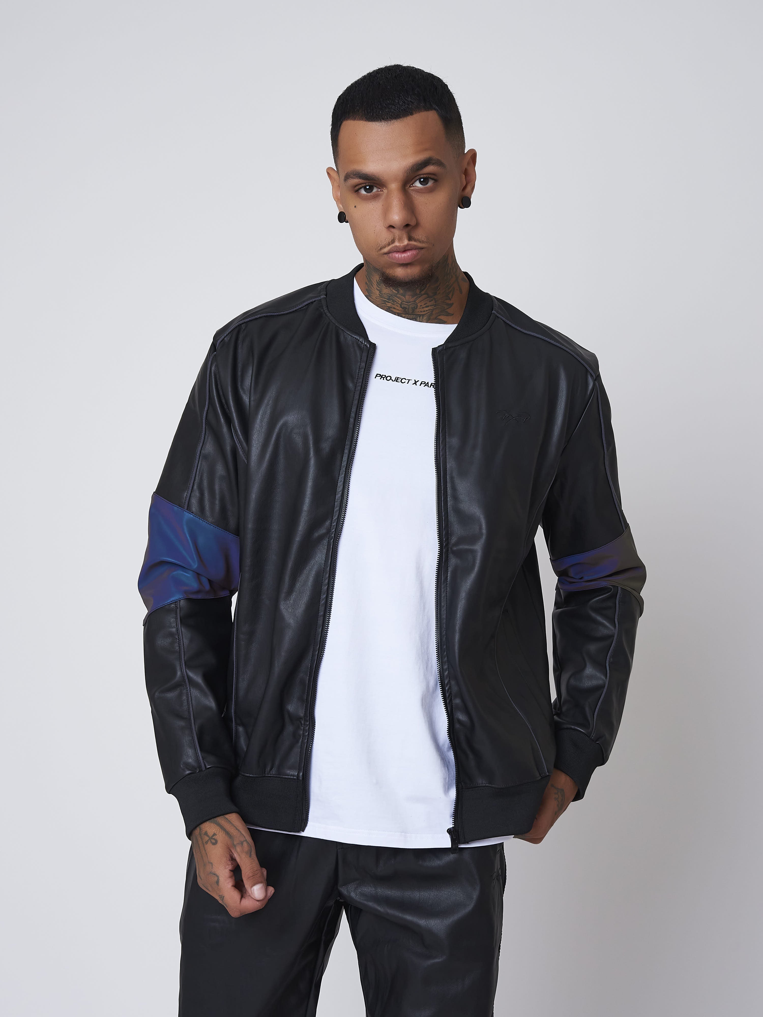 veste-simili-cuir-avec-empiecement-reflechissant-2030087-1-noir