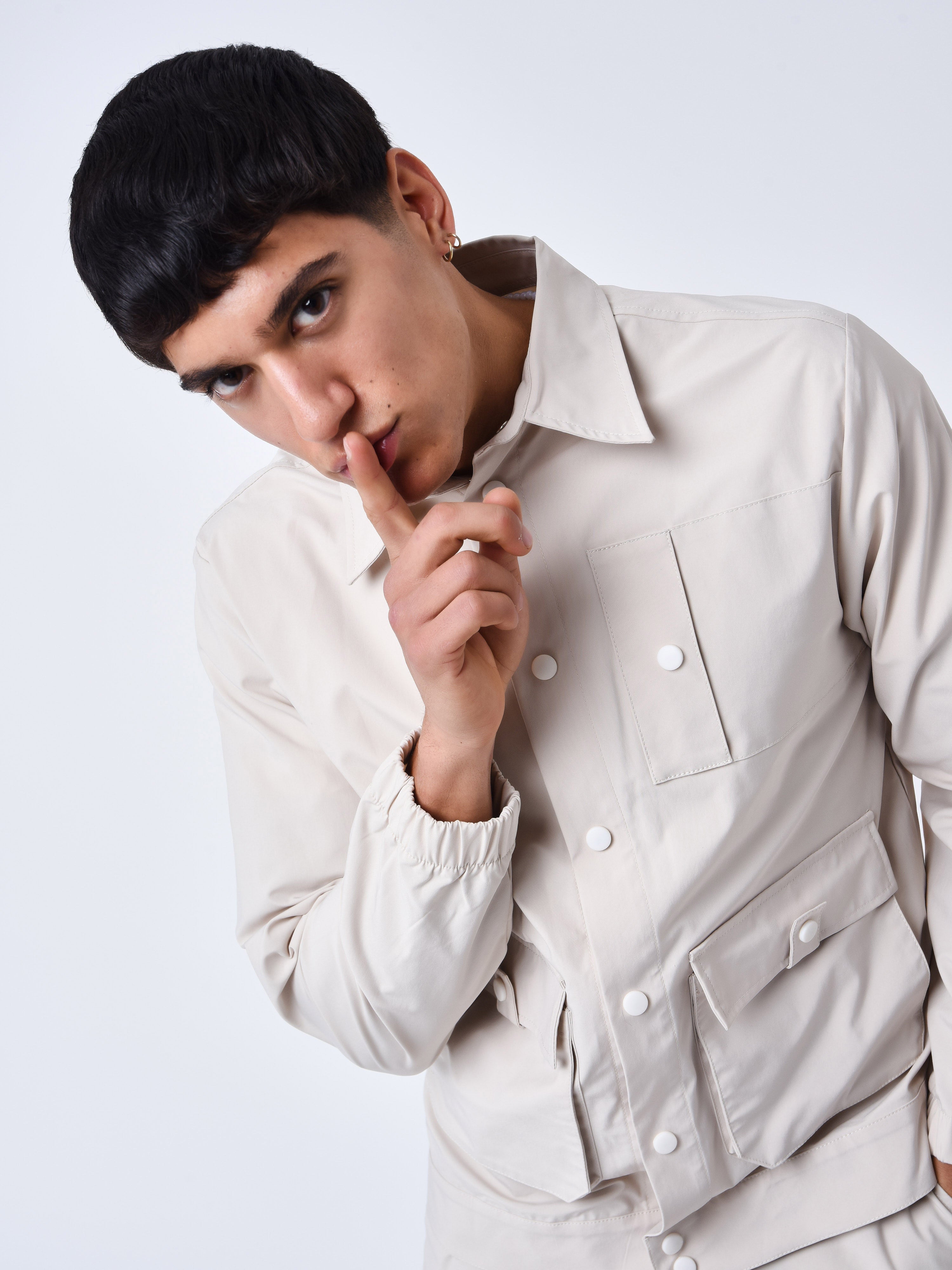 Multi-pocket workwear jacket-4