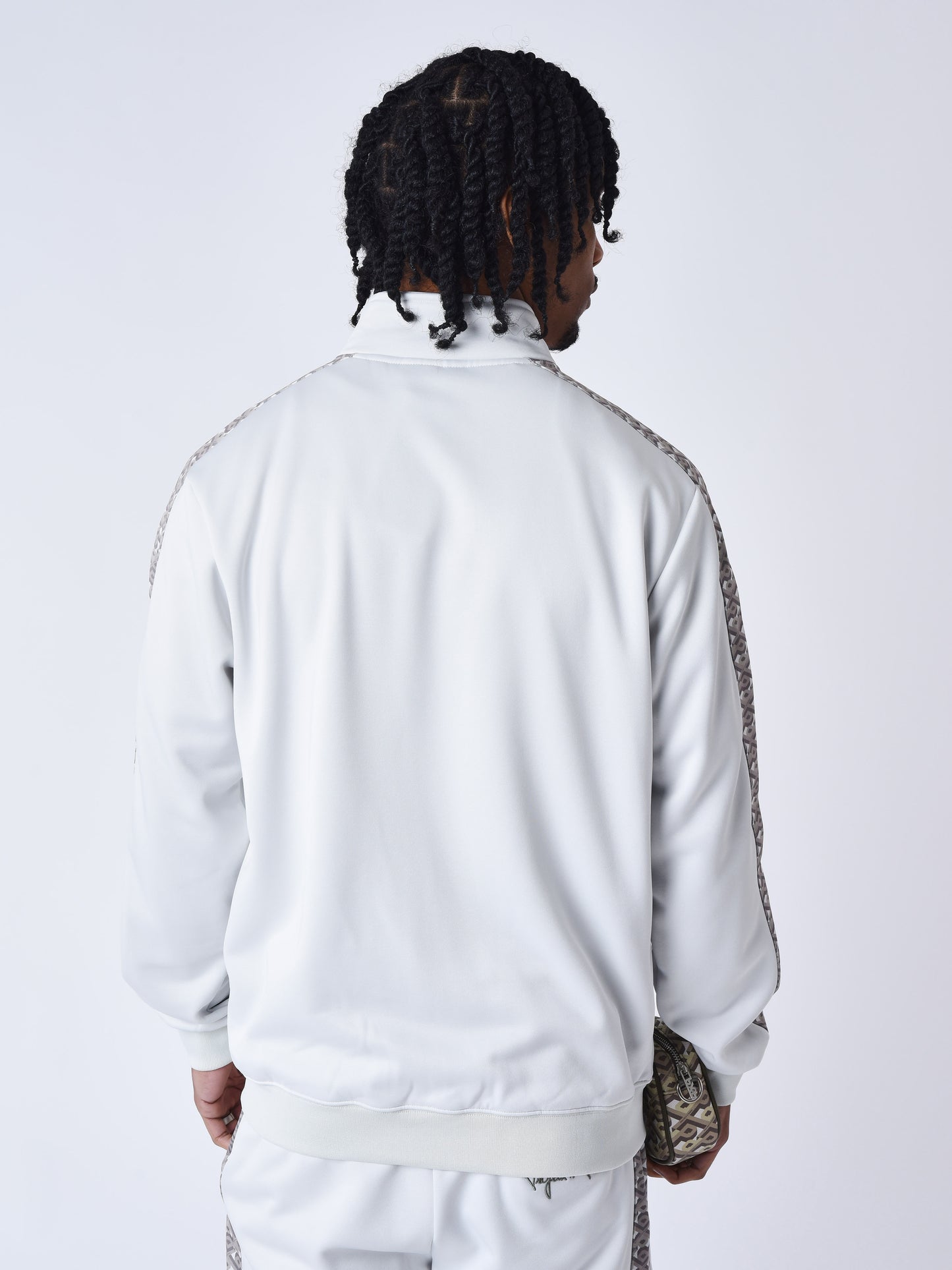 veste-zipper-a-bande-imprime-greige