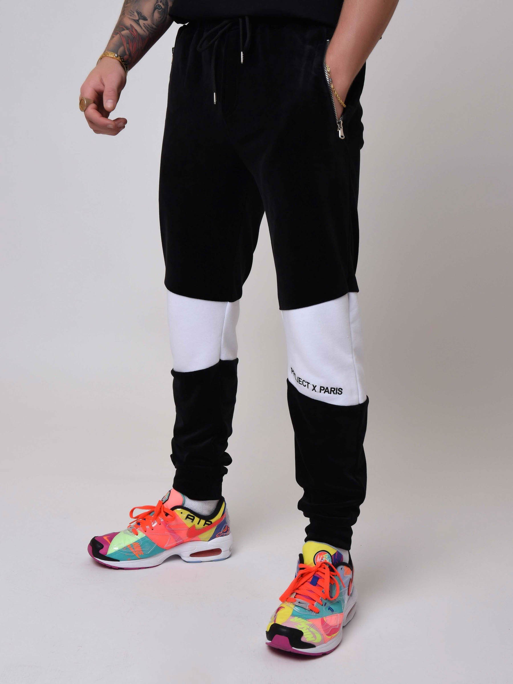Mens color block joggers best sale