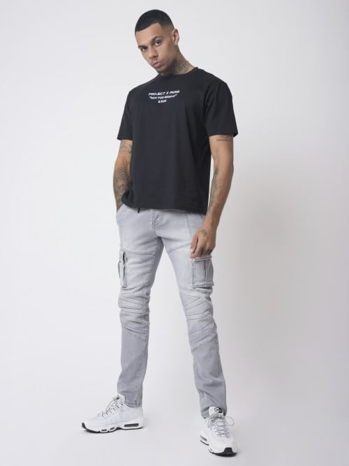 Pantalón vaquero slim con...