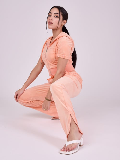 Pantalón ancho de terciopelo