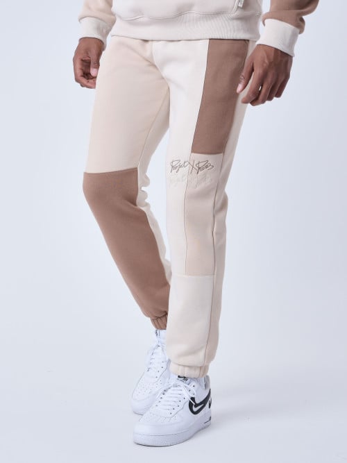 Tricolor jogging bottoms