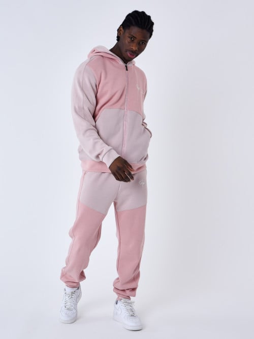 Two-tone joggingbroek...