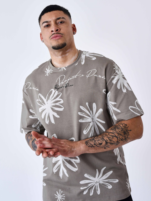All-over floral tee-shirt
