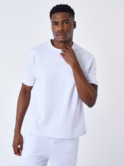 T-shirt Signature texturé
