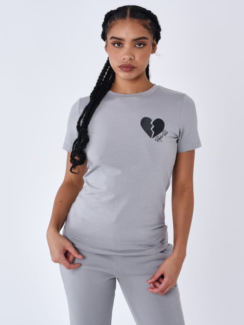 T-shirt coração partido