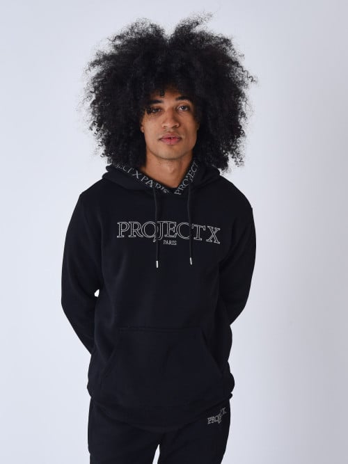 Sweatshirt com capuz e...