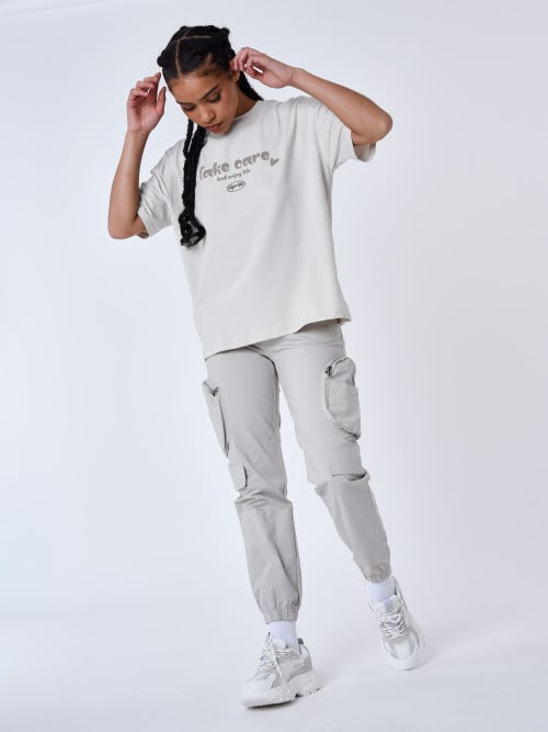 Getextureerde cargo broek...
