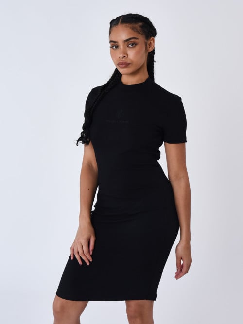 Geripptes Kleid