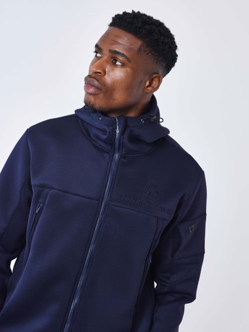 Techwear hooded jacket
