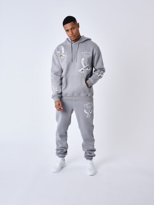 Jogginghose mit Tauben-Motiv