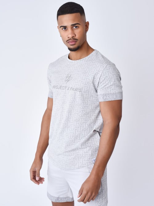Maze print T-shirt
