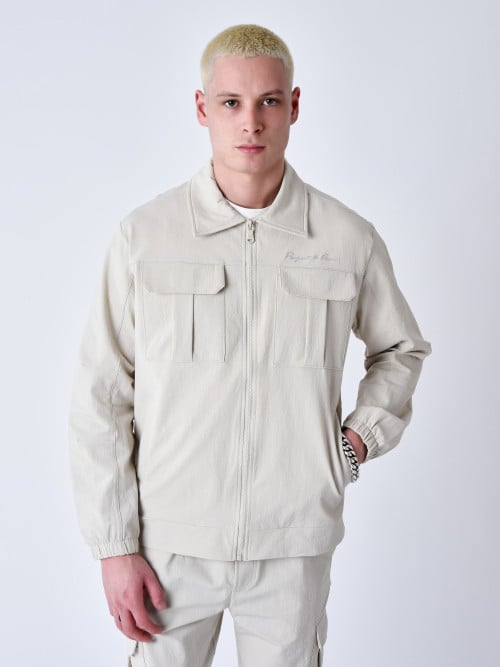 Veste col cheminée workwear