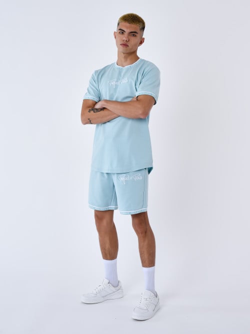 Shorts with embroidered...