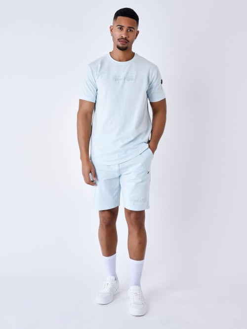 Technical shorts with cutouts