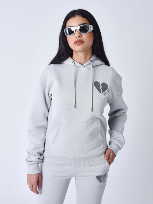 Sweat à Capuche Cœur brisé