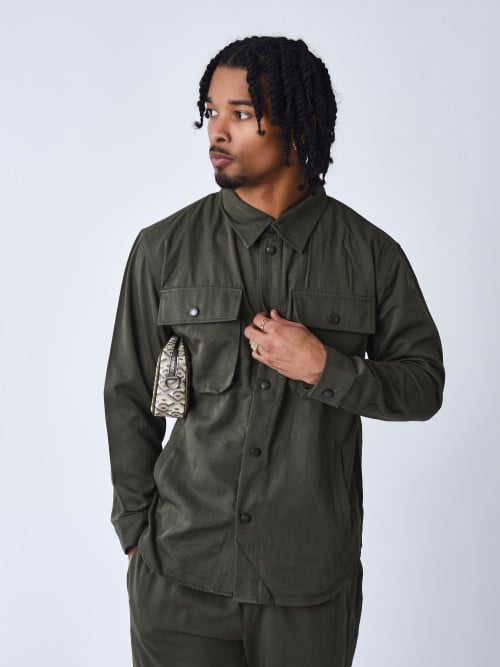 Basic overshirt with pockets