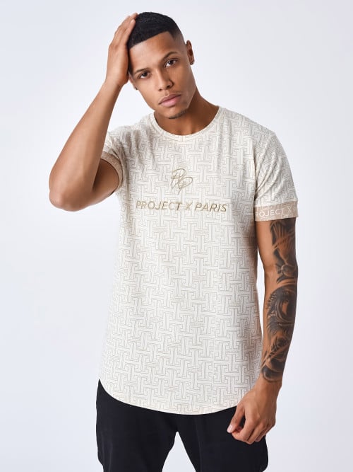 Maze print T-shirt