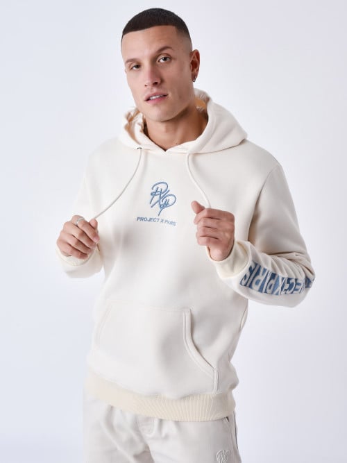 Felpa con Cappuccio e logo