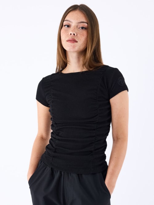 T-shirt franzido