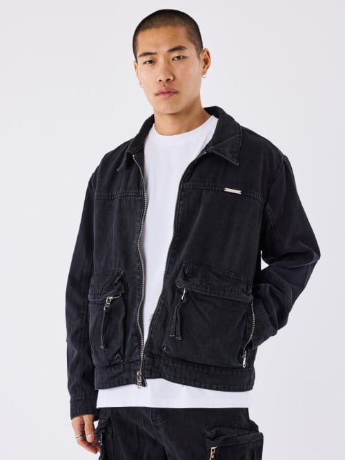 Workwear-Jeansjacke aus...