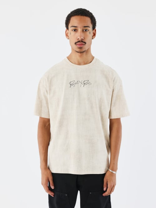 Textured cut-out T-shirt