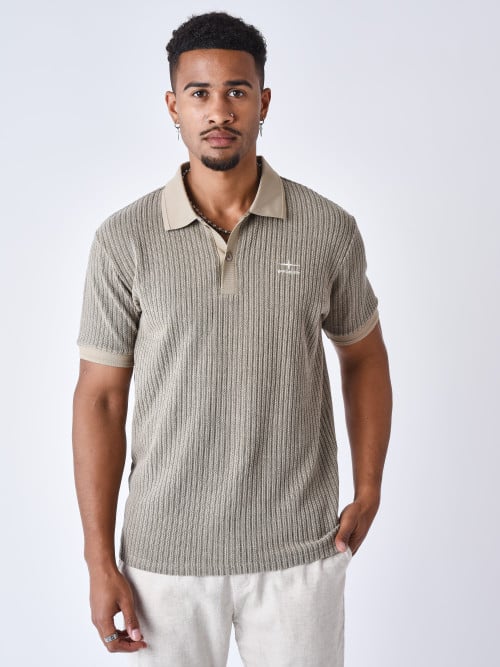 Textured Preppy Polo